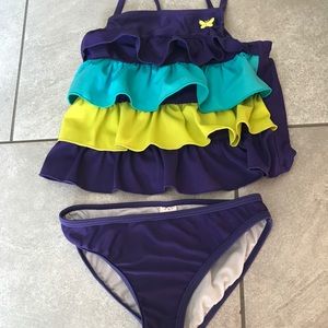 Carters girls tankini purple swim suit